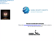 Tablet Screenshot of globalsecurityconcepts.com.au